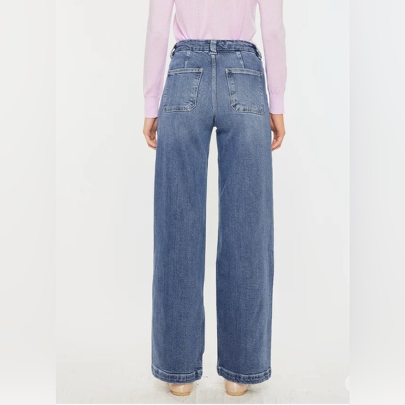 Kancan Astra High Rise Wide Leg Jeans size 26 5 - Picture 8 of 10